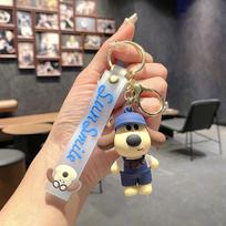Cartoon Boss Dog Keychain Female Doll Doll Pendant Puppy Dog Schoolbag Pendant Couple Car Keychain Large size