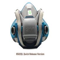 3M 6502QL Quick-Latch Silicone Half-Face Respirator gray
