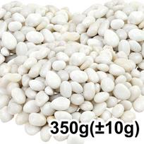 350g White High Polished Natural Pebbles 2-3cm – Smooth Decorative River Stones, Courtyard Landscape Rocks for Plant Vases, ZSY