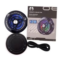45W Semiconductor Tablet Cooler Large Area Powerful Cooling Magnetic RGB Phone Cooler for Pad/Gaming Phones with Lights
