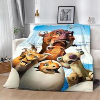 Spausdinta antklodė Pikniko antklodės Animacinis Ledynmetis Šilta antklodė Minkšta ir patogi antklodė Namams Kelionėms Gimtadienio dovana 75X95CM