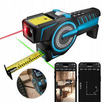 Matavimo ruletė su lazeriu RANGEFINDER, žalias taško indikatorius, 3in1