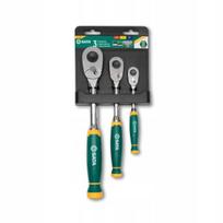 SATA profesionalus terkšlių rinkinys 1/4" 3/8" 1/2" 72 dantų ST14901G