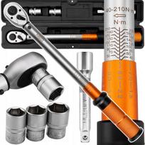 Dinamometrinis raktas NEO TOOLS 40-210Nm su 3 galvutėmis 17, 19, 21 mm ±3%