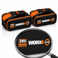 Akumuliatorius 20V 8Ah Li-Ion Worx PowerShare WA3575 WA3578, 2 vnt.