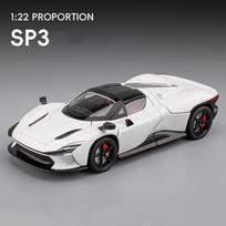 1:24 Sp3 Daytona Lydinio Sportinio Automobilio Modelis Metaliniai Liejiniai Lenktyniniai Transporto Priemonės Automobilio Modelis Simuliacija Garsas Šviesa Kolekcija Vaikams Žaislas Dovana gray