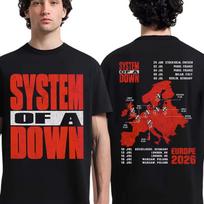 Hot System Of A Down Eu And Uk Tour 2026 Tshirt Cotton Summer Unisexs And Unisexs Tshirt Y2k Popular Tee Fans Gifts Shirt Tops S