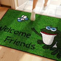 Cartoon Frog Carpet Doormat Green Welcome Mat Rug For Bedroom Carpet For Live Room Outdoor Carpet Thin Home Decoration 40X60CM