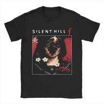 Silent Hill F Siaubo Žaidimo Marškinėliai Vyrams Madingi Medvilniniai Marškinėliai Su Apvalia Kaklo Iškirpte Trumpomis Rankovėmis Marškinėliai Party Viršutiniai Drabužiai S