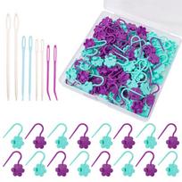 1 Set Stitching Markers with Sewing Needle Knitting Markers Yarn Needle Crochet Hook for Knitting and Crocheting 1