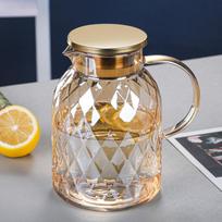 Large Capacity Household Glass Cold Water Kettle 1800ml One Size