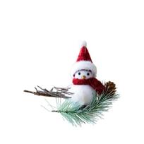 Santa Hat Foam Bird Pair Romance Holiday Gift For Christmas Tree Decorations And Homes Celebration