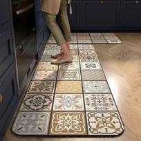 Absorbent Bathroom Mat Retro Floor Rug High Quality Entrance Door Mat  Household 40*60cm-A