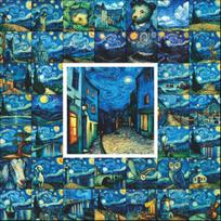 50 Van Gogh Starry Night Art Stickers for Journals, Notebooks, Bottle Decor & Creative Projects