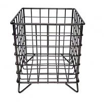 Iron Storage Rack Hollow Out Stainless Iron Wire Mesh Storage Basket Home Office Bathroom Desktop Case Organizer