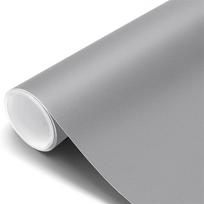 Matte Grey Wall Cover Vinyl Self-Adhesive Shelf Liner Drawer Peel And Stick Countertop Removable Contact Paper Wall Ornament 30x100cm
