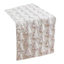 Christmas Quilted Sequins Table Runner With Plush Materials for Holiday Dining Decorations and Home Party Centerpiece 33 93