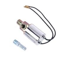 Automobilio solenoidas vožtuvui 12V 1/4  Elektrinis solenoidas vožtuvui signalams Automobilinės atsarginės dalys sidabras