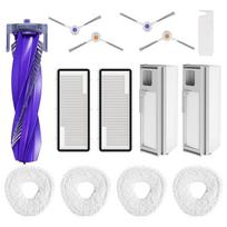Skirtas Narwal Freo X Ultra Robot Cleaner dulkių siurbliui, R, 1 pagrindinis šepetys, 2 Hepa filtrai, 2 dulkių maišeliai, 4 šluostės pagalvėlės, 4 šoniniai šepečiai