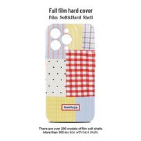 Red Plaid Polka Dot Dual-Layer Phone Case for Apple 16 Pro Max - Compatible with 15 Pro and 14 Custom Design Available for Drop Shipping