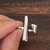 925 Sterling Silver Rings For Women Men Fine Jewelry Finger Adjustable Open SImple Strip Ring For Party Birthday Gift resizable