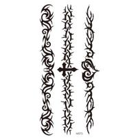 Waterproof Black Letters Body Art Tattoos English Word Decorative Sticker for Body 3