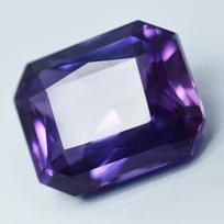 Natural Purple Tanzanite Emerald Cut 10.20 Ct Certified Gemstone Pendant Size 12.8 mm approx