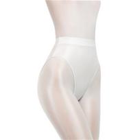 Women Panties Glossy High Waist Breathable Elastic Friendly to Skin Close Fit Nylon Sexy Stretchy Women Briefs Underpants for Women M