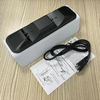 TP5-0521B C tipo DualSense įkrovimo stotelė PS5 valdikliui, dvigubas įkrovimo dokas, greitas žaidimų pulto įkrovimo dokas PS5 vairasvirtėi gray