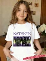 KATSEYE Cute Music Children TshirtY2K Street Short Sleeve Graphic TopSummer Daily Casual Clothes for Boys  Girls Youngsters 100