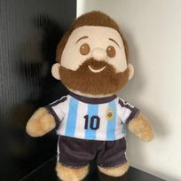 Cute toy, birthday or holiday gift, 18 cm plush cotton doll, football star Messi