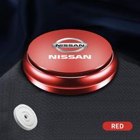 Aliuminio lydinio Oro gaiviklis Automobilio kvepalai Lėkštės forma Kvapo dekoras Nissan Sentra Altima Versa Bluebird Sunny Maxima X-Trail Pathfinder Murano Armada raudona
