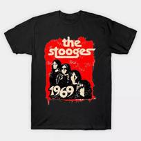 The Stooges Roko Grupės Koncertinė Medvilninė Balta Unisex S-234XL Marškinėliai MM1638.webp Unisex Marškinėliai S