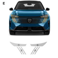 TPU Dažų Apsaugos Plėvelė Peugeot 3008 2024 2025 Anti Scratch Skaidri PPF Automobilio Priekinio Buferio, Variklio Dangčio, Kėbulo Bra clear headlight / with tools juoda