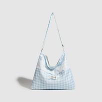 Gentle, Sweet, and Fresh, Large-capacity Commuter and Travel Crossbody Bag, Single-shoulder Fabric Bag