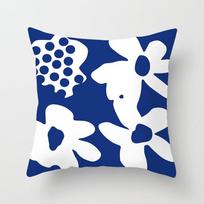 New Ins Nordic-style Pillowcase Geometric Abstract Art Figure Blue Pillow Cushion Cover 45 * 45Cm (without pillow core)