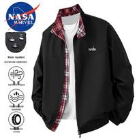 NASA MARVEL Men's Faux Two-Piece Windproof Jacket L juoda
