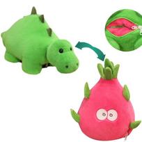 Funny Plush Dragon Change to Dragon Fruit Cute Stuffed Animals Stegosaur Plush Toy Kids Toys 23cm