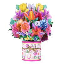 Festives 3D Flower Greetings Cards Creative Butterfly Festival Cards Happy Mother Day Cards for Mom DIY Festival Gift