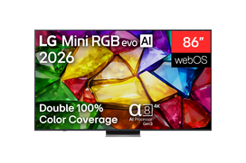 LG 86MRGB87B3B 86" (217 cm) 4K Mini RGB evo Smart TV LG