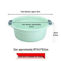 Double-Eared Plastic Basin: Multi-purpose Washbasin for Foot Soaking, Laundry, and Vegetables, with Custom Logo Option. Small