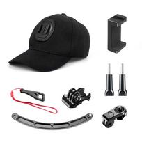 Sun Hat Cap For Gopro Hero 13 12 11 10 9 8 7 Insta360 X5 X4 X3 X2 Eken Dji Osmo Action 5 4 Pro Camera Accessories Black