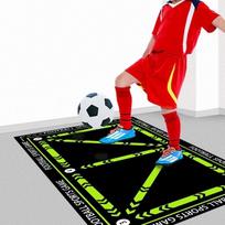 Soccer Training Mat Multi Color Line Markings All Sports Games Football Practice Pad for Indoor Outdoor Use 40X60CM