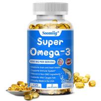 Omega 3 žuvų taukų kapsulės 3x stiprumas 5500 mg EPA DHA didžiausia koncentracija 120 vnt. blue