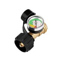 Propane Tank Adapter QCC1 to POL Brass Propane Regulator with Gauge North America Propane Cylinder Adapter