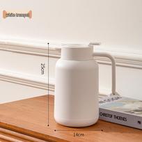 Large Capacity Glass Liner Thermos Flask - Insulated Hot Water Bottle for Home and Office