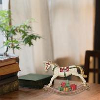 Rocking Horse Resin Statue for Home Decor Animal Ornament Sculpture Art Figurine Decorative