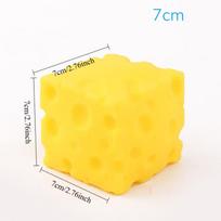 Moldable Squishy Cheese Cube Stress Ball Big Cheese Squeeze Ball Non-Bounce Fidget Toy ASMR Sensory Anti-Stress Festival Gift