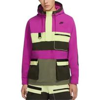 Nike Sportswear Multicolor Splicing Big Pocket Hooded Jacket Colorblock Men's CU4220-564 L