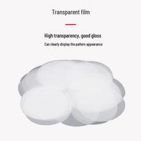58mm Transparent Plastic Badge Film - 5 Mil, Blank Consumables and Accessories. 75mm Badge